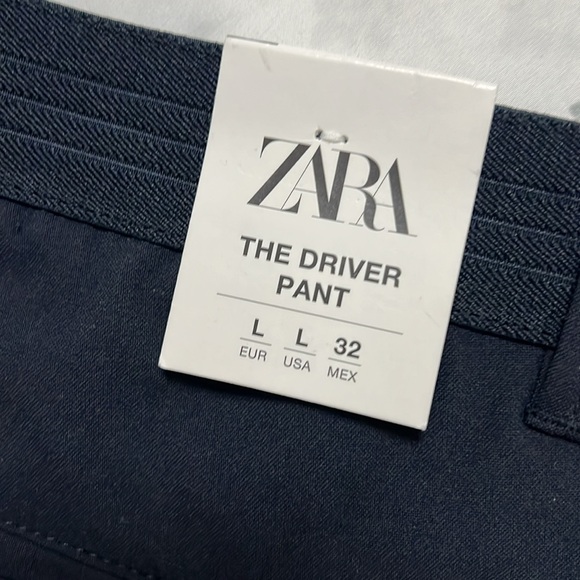 Bundle of Pair Zara Man pants, Navy Blue.  Large size - Picture 3 of 3